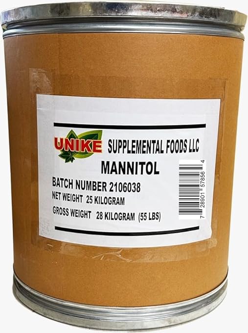 Super Mannitol Powder, Natural & Healthy Artificial Sweetener(55.12 Pound (Pack of 1))- Unike Nutra