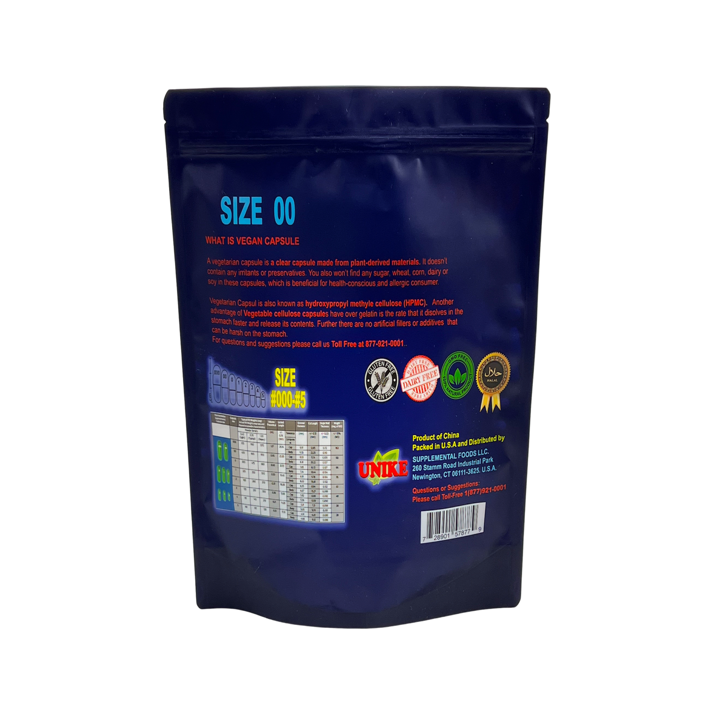 Vegan Capsule Size 00 - Empty Capsule Shells (1000)