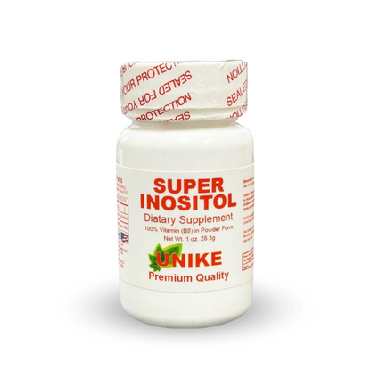 Super Inositol Dietary Supplement, Inositol (Vitamin B8) Powder, Vegan 1 Oz (Pack of 6)- Unike Nutra