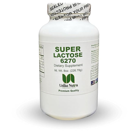Unike Nutra Super Lactose Powder |Healthy Sweeteners for Cooking & Baking, Sugar Powder Filler | 8 Oz Pack of 1