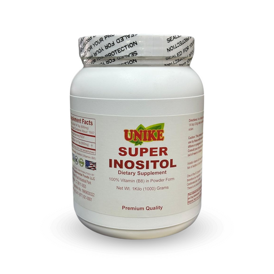 Super Inositol Dietary Supplement, Inositol (Vitamin B8) Powder, Vegan 1 KG- Unike Nutra