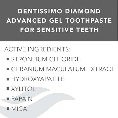 Dentissimo Diamond Advanced Gel Toothpaste