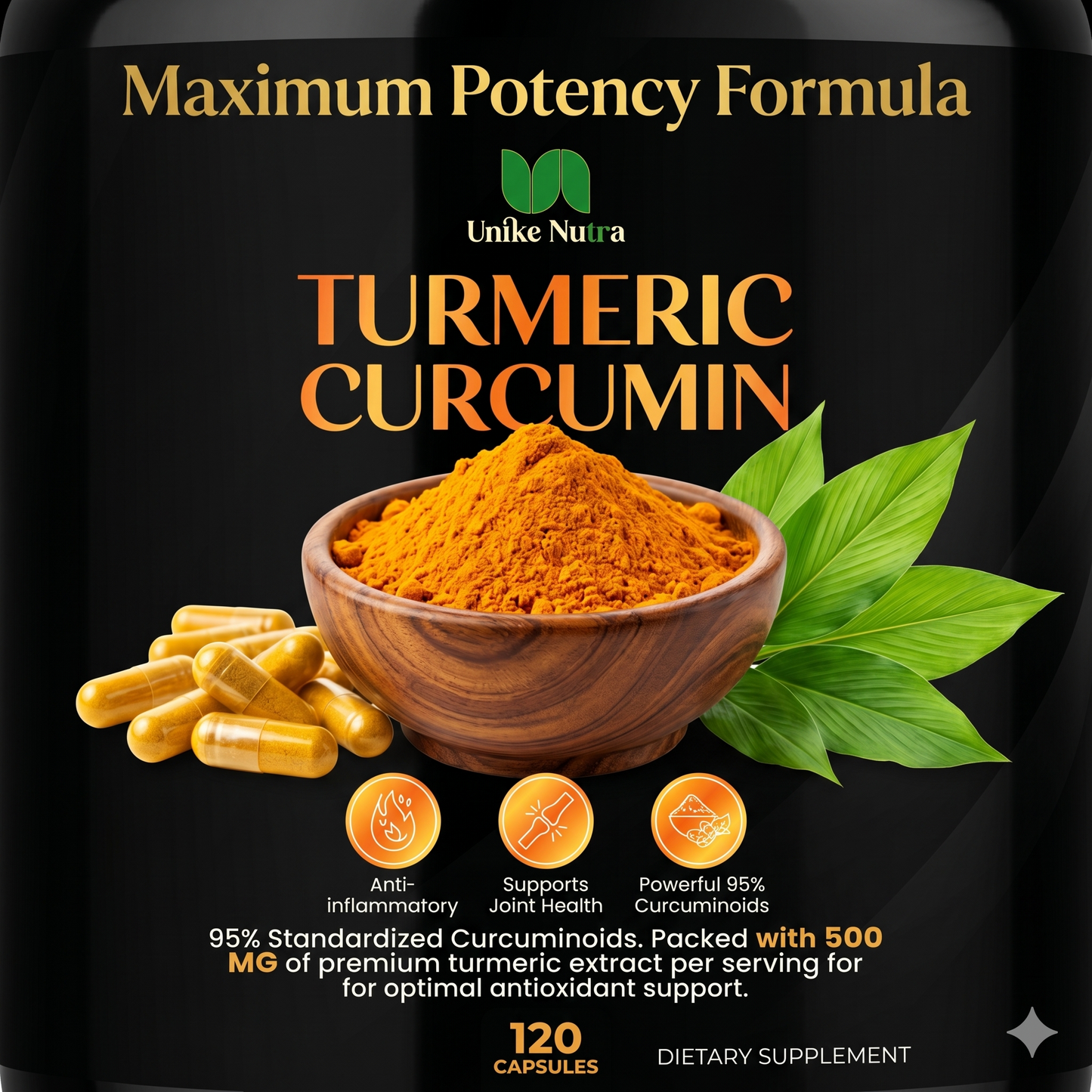 Turmeric Curcumin Capsules – Herbal Joint & Antioxidant Support