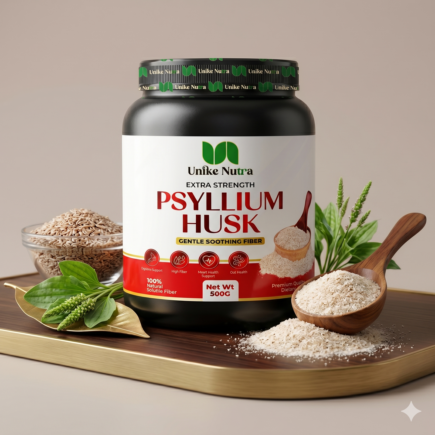 Psyllium Husk Powder – Soluble Fiber for Digestive Support