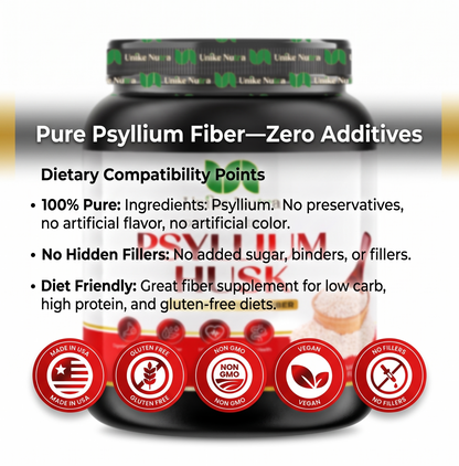 Psyllium Husk Powder – Soluble Fiber for Digestive Support