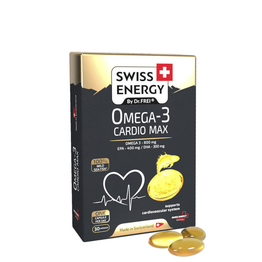 Omega-3 CARDIO MAX, cardiovascular support- Swiss Energy